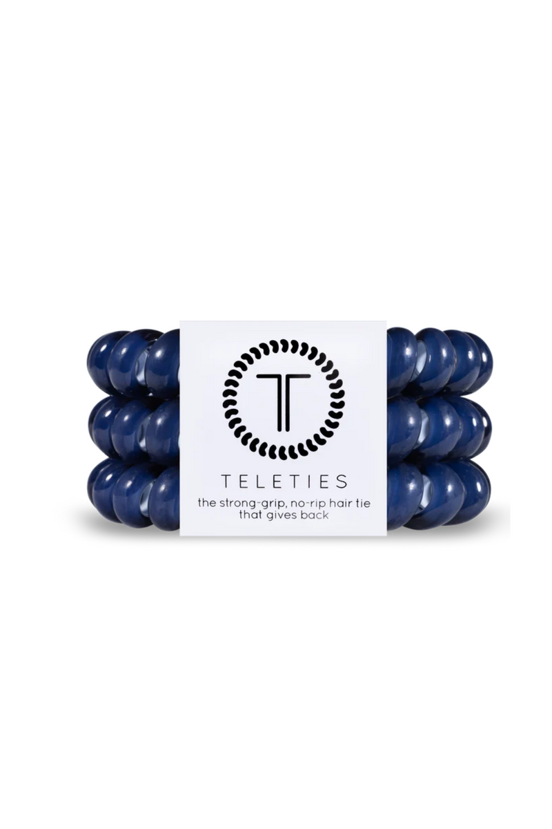 Nantucket Navy Teleties Hair Tie | Bella Lucca Boutique