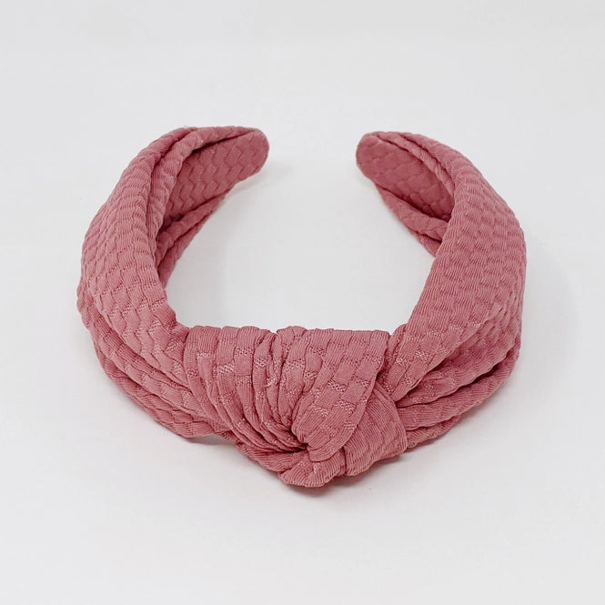 Blush Soft Embossed Headband | Bella Lucca Boutique