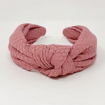 Blush Soft Embossed Headband | Bella Lucca Boutique