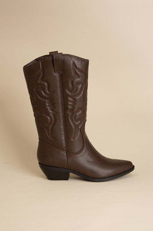 Brown Rerun Cowboy Western Boots | Bella Lucca Boutique