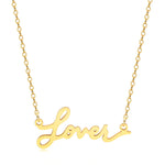 Gold Taylor Swift Necklace Lover Letter Necklace | Bella Lucca Boutique