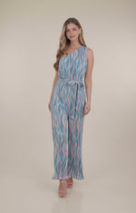 Printed Vintage Plisse Jumpsuit | Bella Lucca Boutique