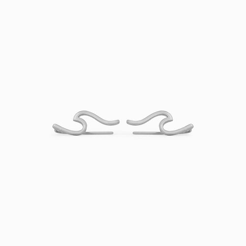 Sterling Silver Pura Vida Wave Ear Climber | Bella Lucca Boutique