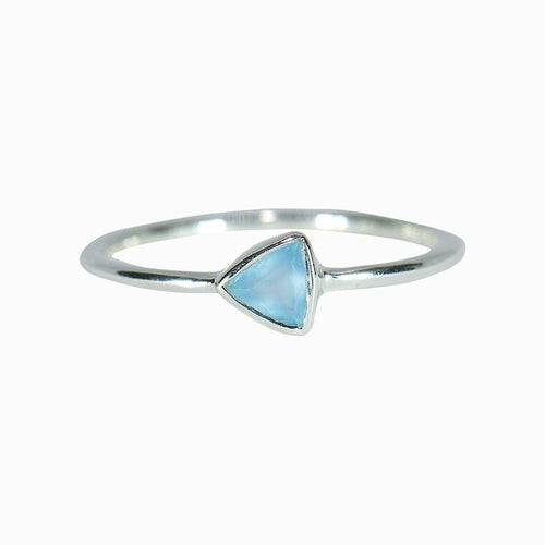 Pura Vida Triangle Chalcedony Ring | Bella Lucca Boutique