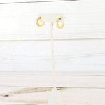 Virtue Jewelry Petite Studded Gold Hoops | Bella Lucca Boutique
