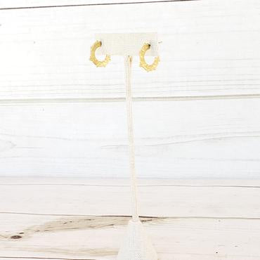 Virtue Jewelry Petite Studded Gold Hoops | Bella Lucca Boutique