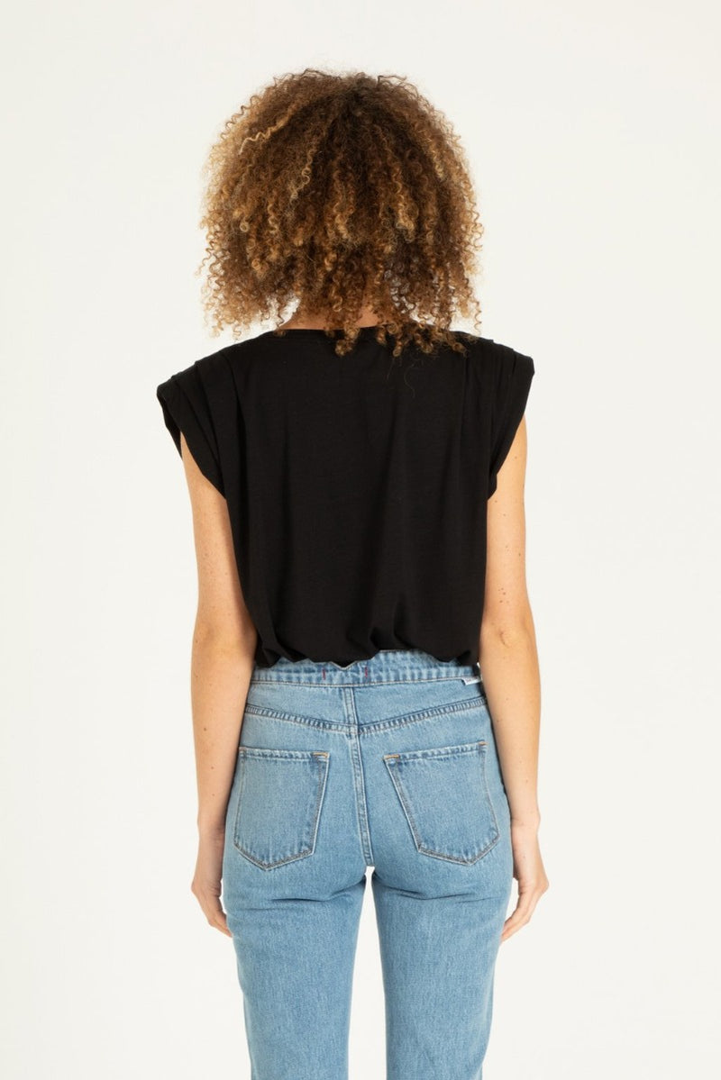 Another Love Black Siri Muscle Tank Top | Bella Lucca Boutique