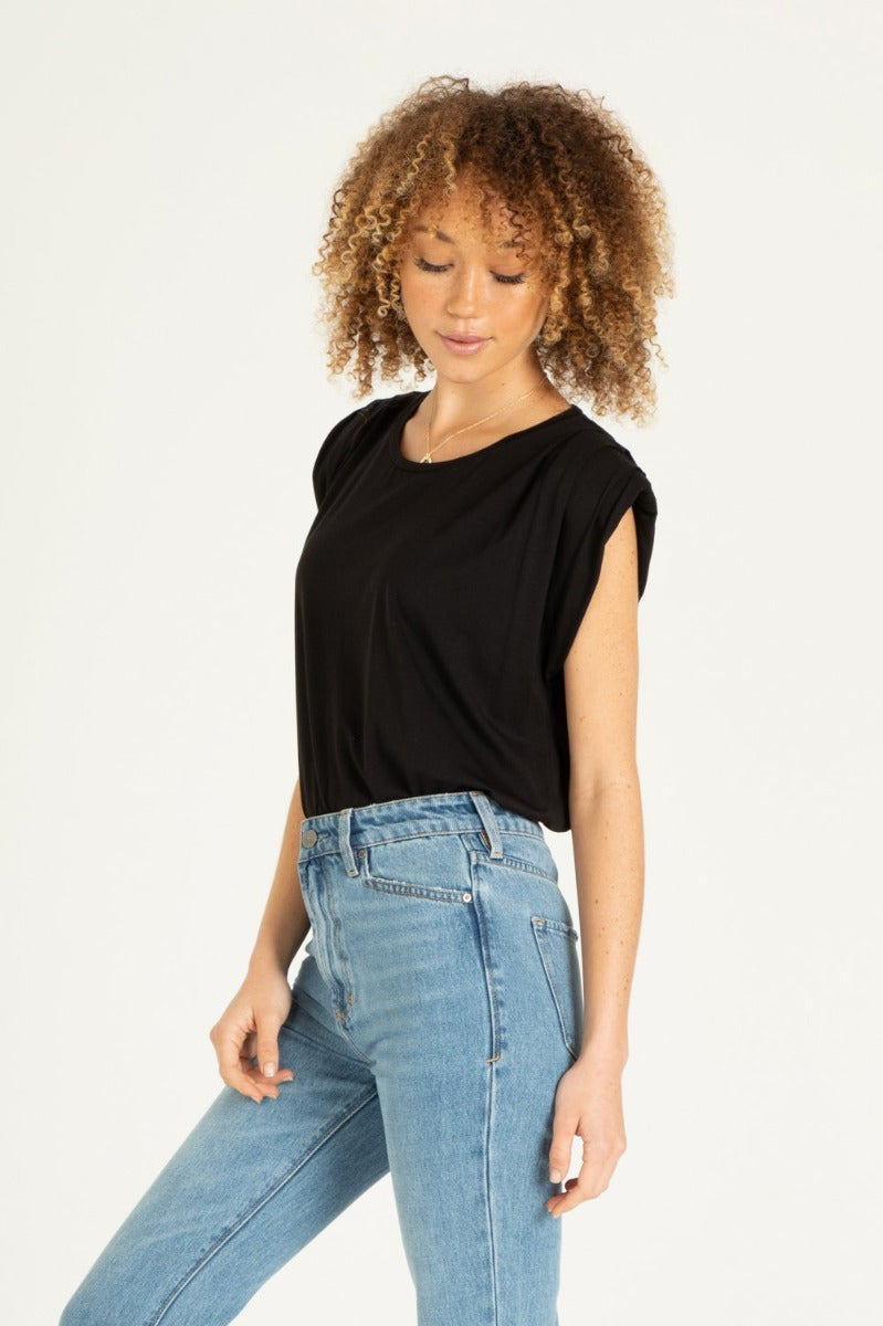 Another Love Black Siri Muscle Tank Top | Bella Lucca Boutique
