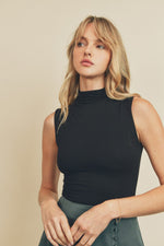 Black Mock Neck Bodysuit | Bella Lucca Boutique