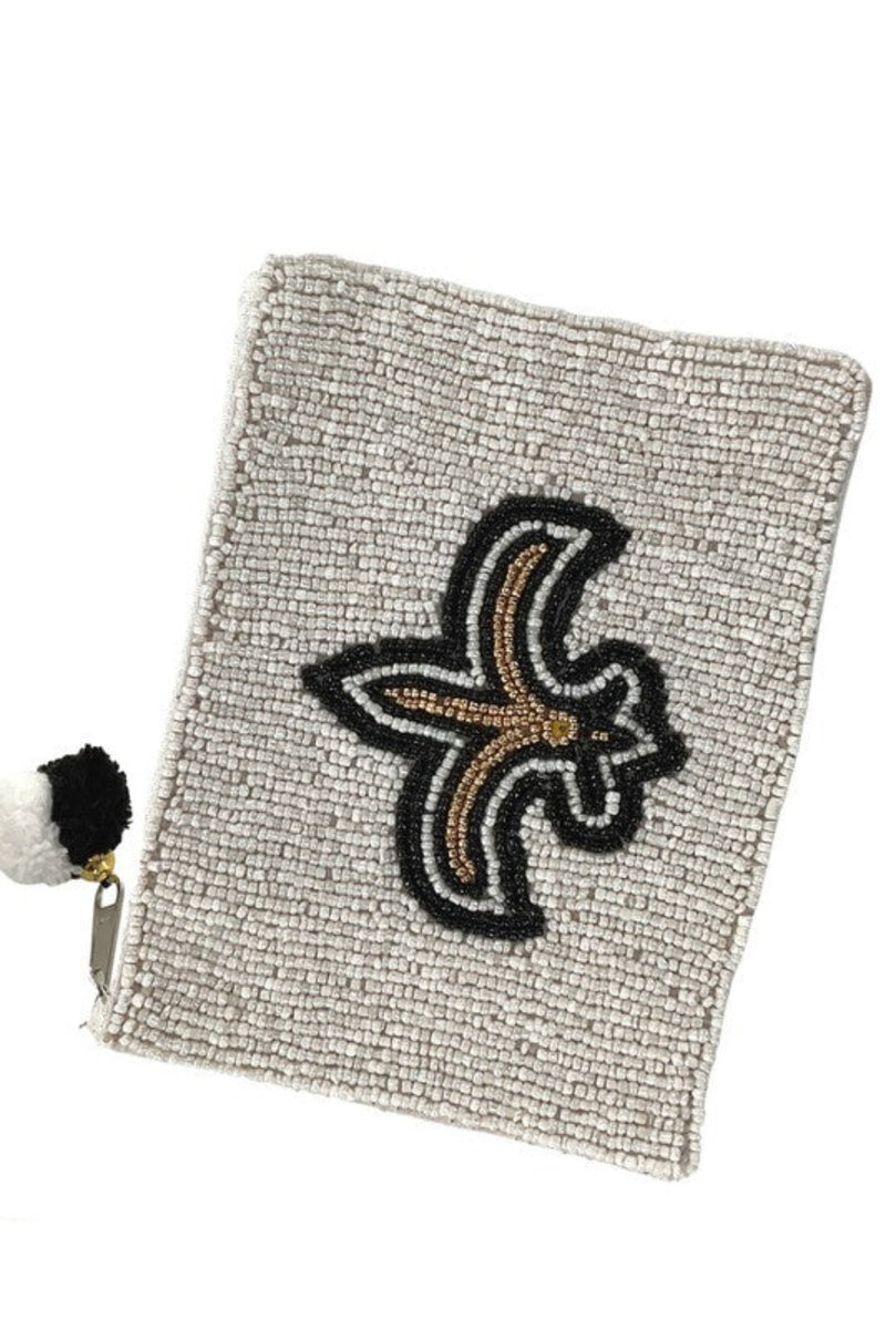 Saints Game Day Coin Zipper Purse