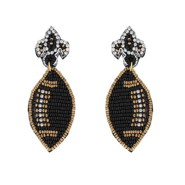 Saints Game Day Earrings | Bella Lucca Boutique