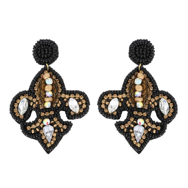 Saints Game Day Earrings | Bella Lucca Boutique