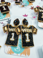 Taylor Shaye Designs Saints Jersey Earrings | Bella Lucca Boutique