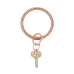 O-Venture Big O Leather Key Ring | Rose Gold | Bella Lucca Boutique 