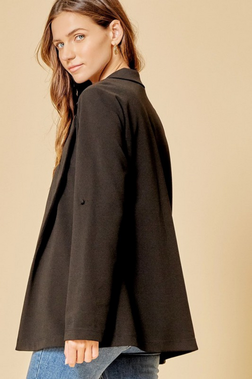 Women's Black Knit Blazer | Bella Lucca Boutique