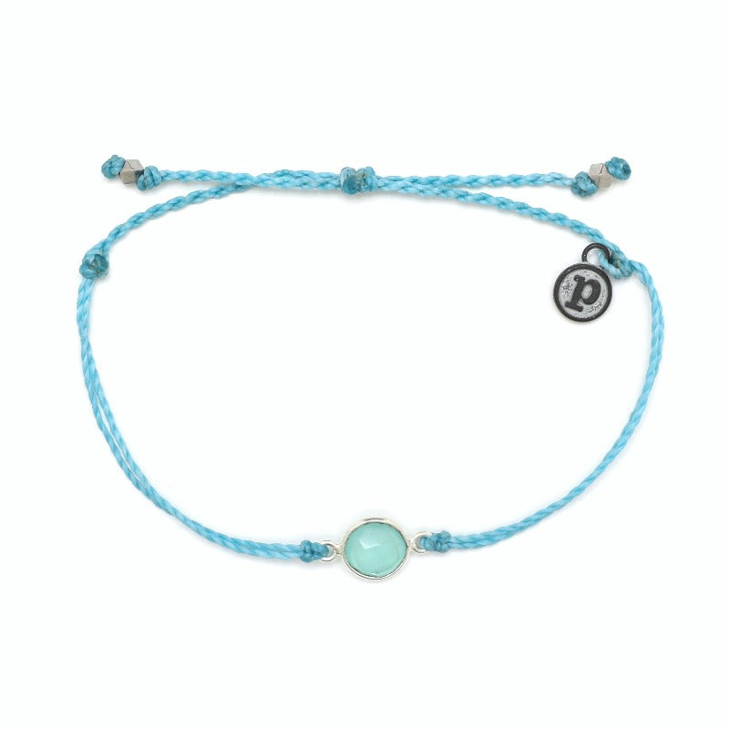 Pura Vida Aqua Stone Charm Bracelet | Bella Lucca Boutique