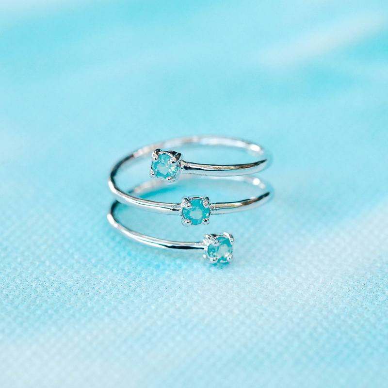 Fashion Gemstone Jewellery | Silver Plated Toe Ring - Gem O Sparkle