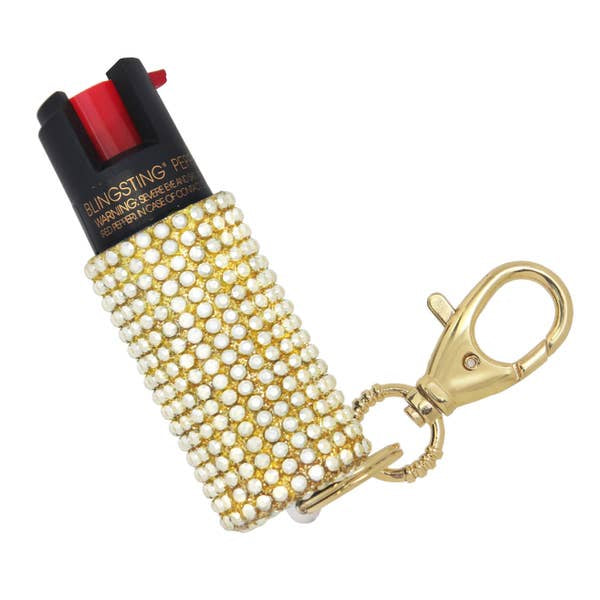 Bling Sting Pepper Spray Gold Rhinestone | Bella Lucca Boutique