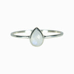 Pura Vida Silver Teardrop Moonstone Ring | Bella Lucca Boutique