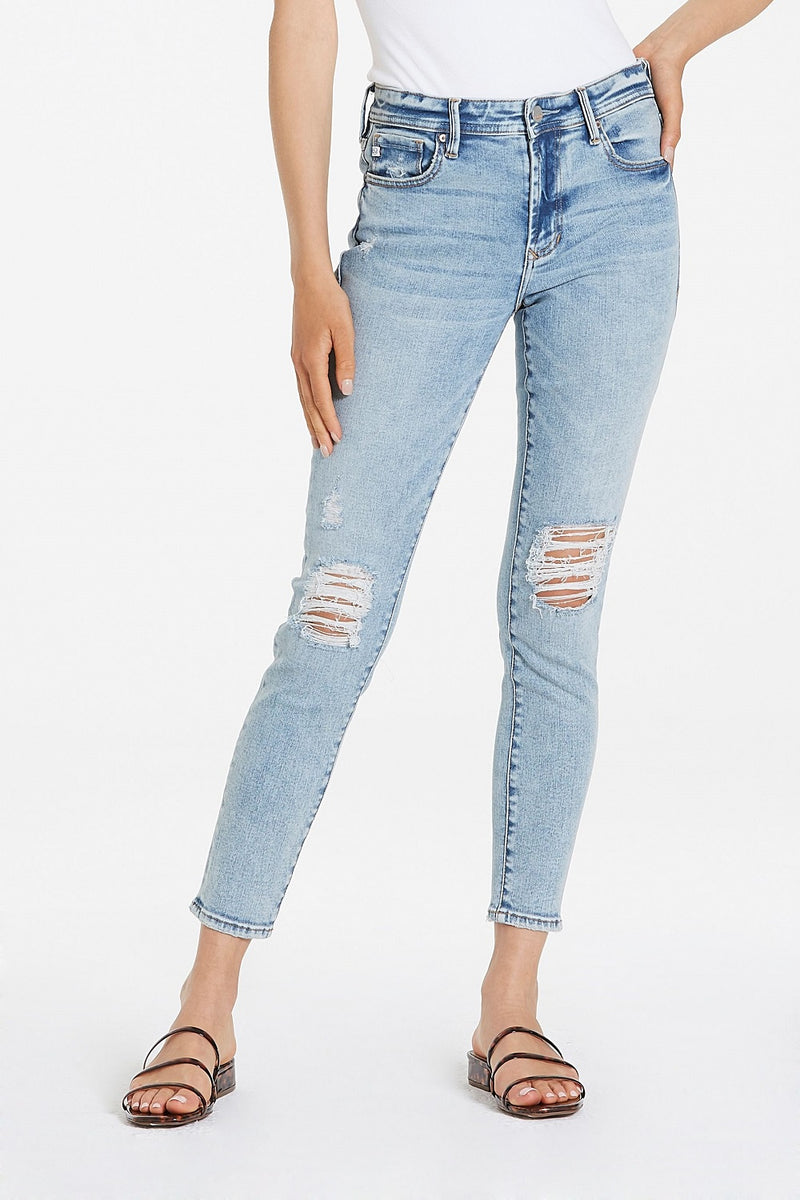 Dear John Gisele Skinny Highrise Jeans Atlantic Coast | Bella Lucca Boutique