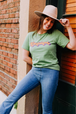 Mardi Gras Graphic Tee Louisiana Retro Script | Bella Lucca Boutique