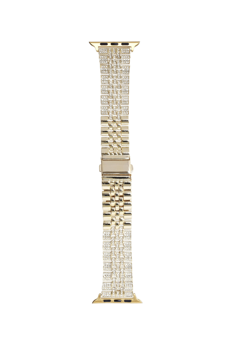 Removable Links Bling Gold Apple Watch Band | Bella Lucca Boutique