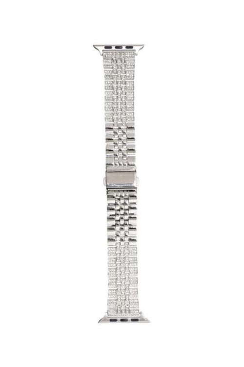Removable Links Silver Diamond Apple Watch Band | Bella Lucca Boutique