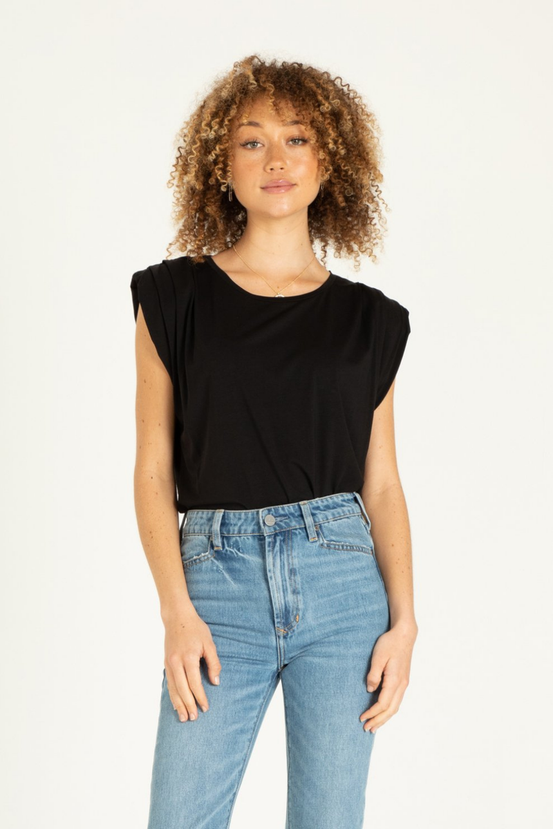 Another Love Black Siri Muscle Tank Top | Bella Lucca Boutique
