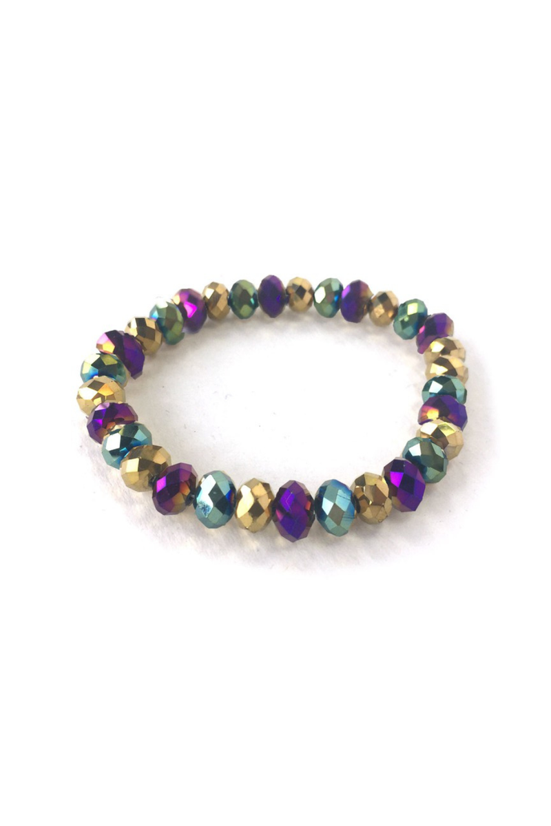 Mardi Gras Stretch Bracelet | Bella Lucca Boutique