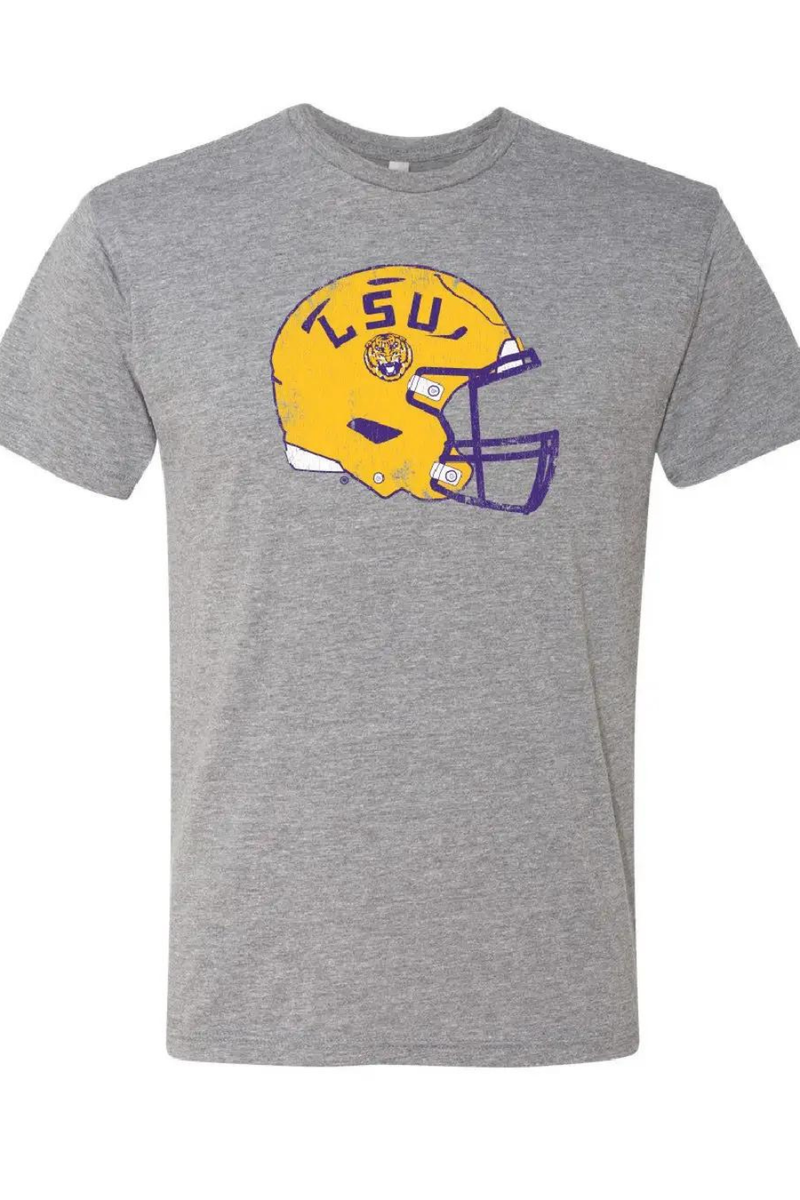LSU Tigers Helmet Graphic Game Day Tee | Bella Lucca Boutique