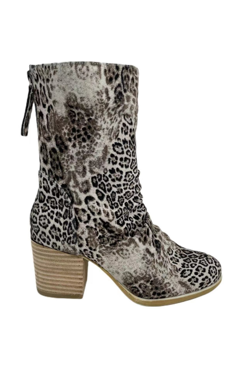 Leopard Print Mid-Calf Bootie | Bella Lucca Boutique