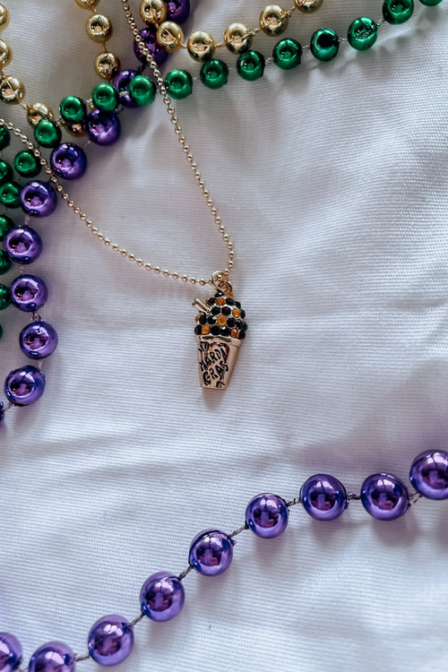 New Orleans Snoball Mardi Gras Necklace | Bella Lucca Boutique