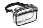 Stadium Approved Clear Fanny Pack Sling Black Bag | Bella Lucca Boutique