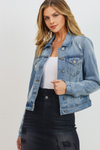 Distressed Denim Jean Jacket | Bella Lucca Boutique