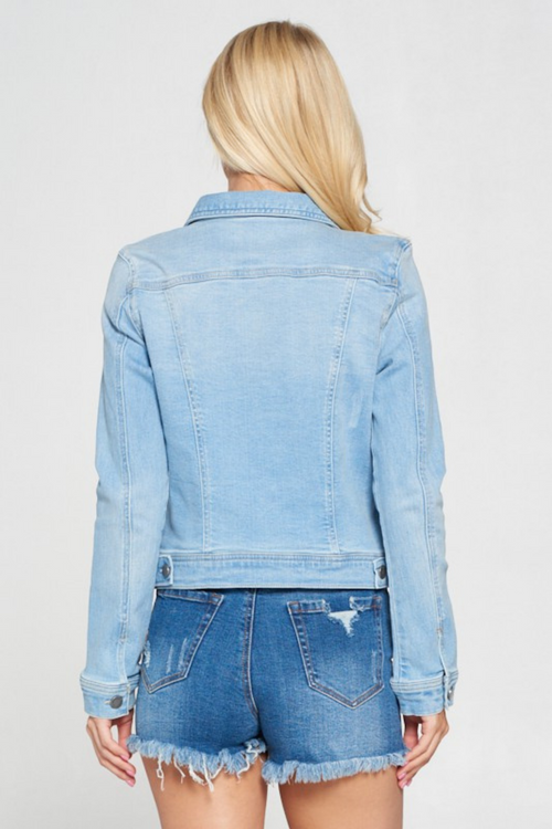 Light Blue Denim Jean Jacket | Bella Lucca Boutique