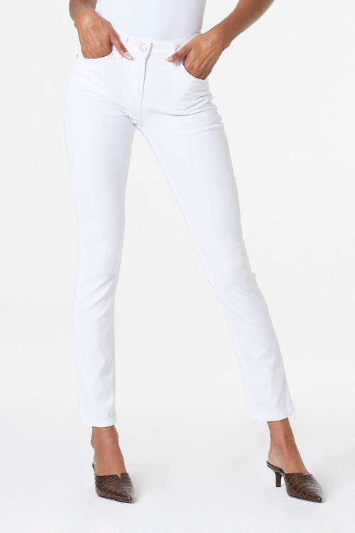 Dear John Giselle Skinny Jeans Optic White | Bella Lucca Boutique