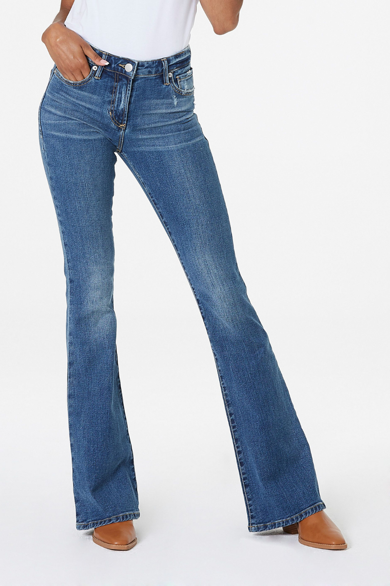 Dear John Denim Rosa Highrise Flare Jeans | Bella Lucca Boutique