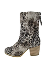 Leopard Print Mid-Calf Bootie | Bella Lucca Boutique