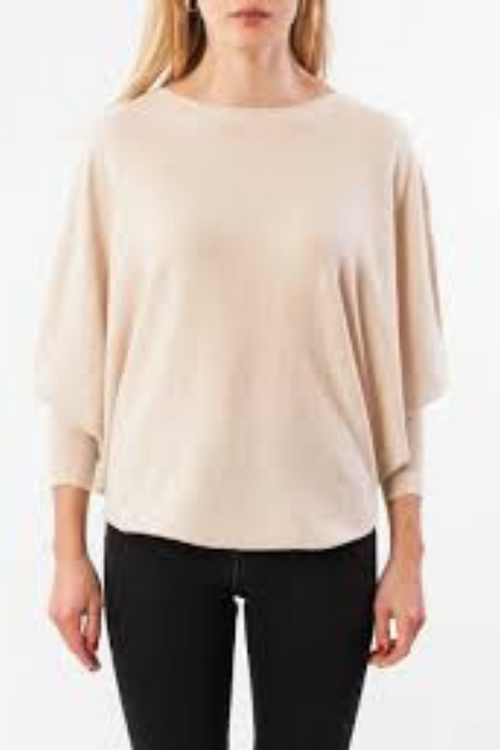 THIN DOLMAN KNIT SWEATER | ECRU