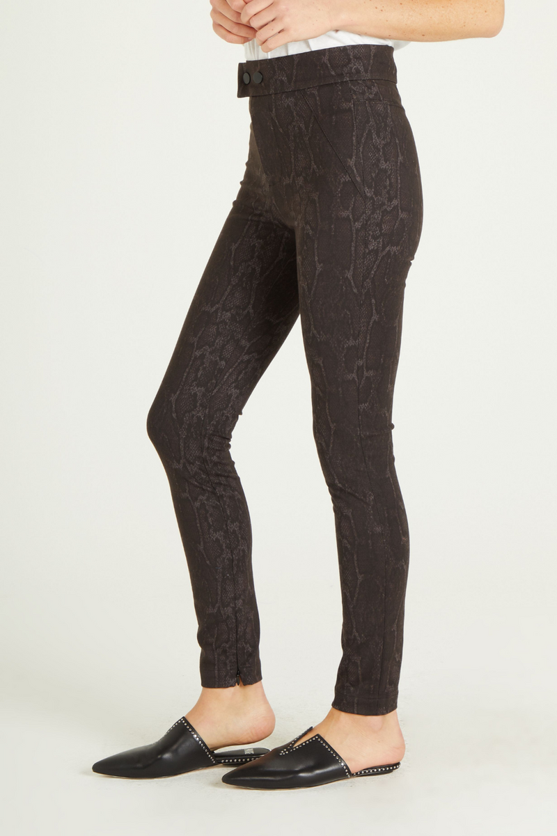 Dear John Nina Super High Rise Leggings Mocha Snake | Bella Lucca