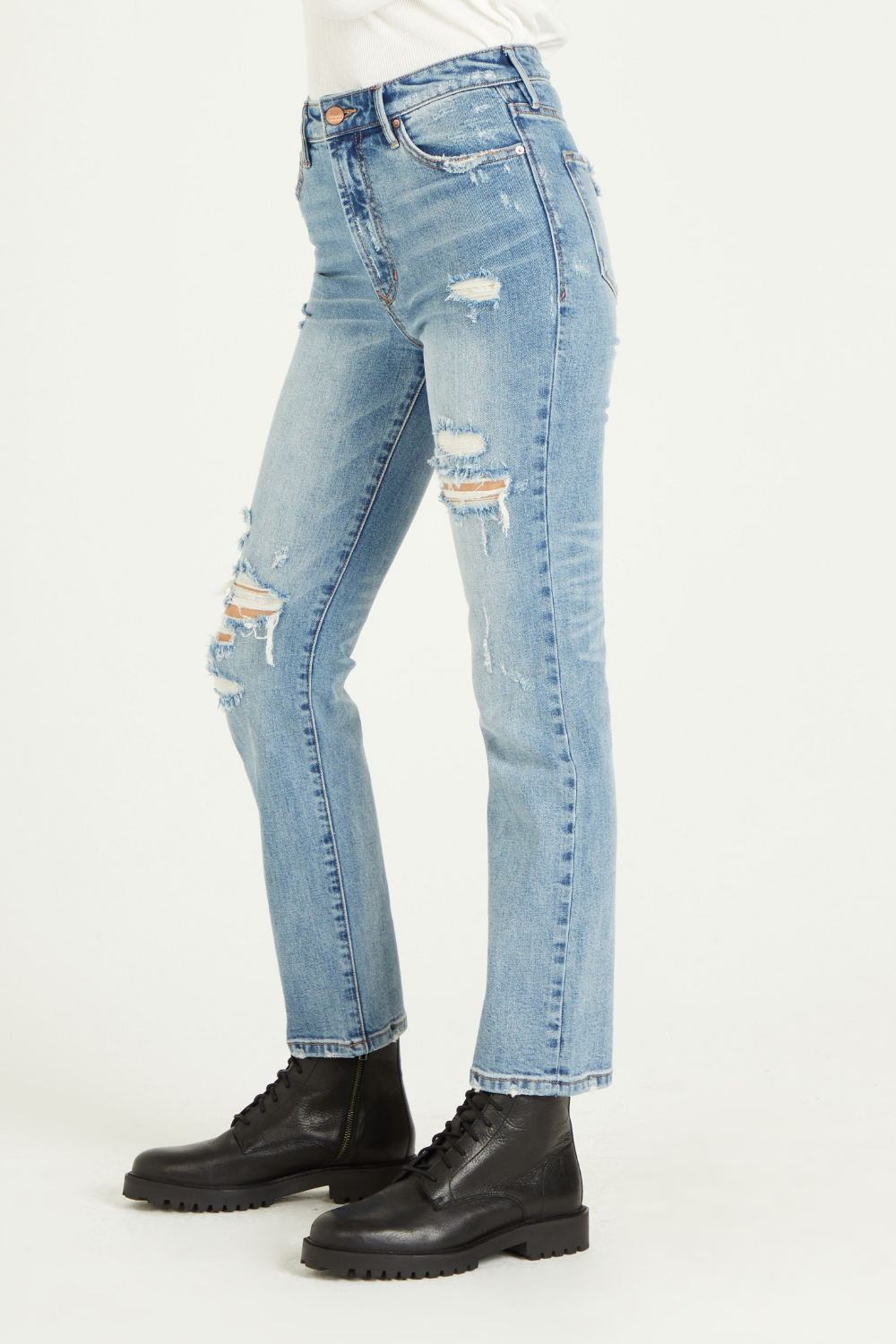 Dear John Denim Frankie Super High Rise Belgrade | Bella Lucca