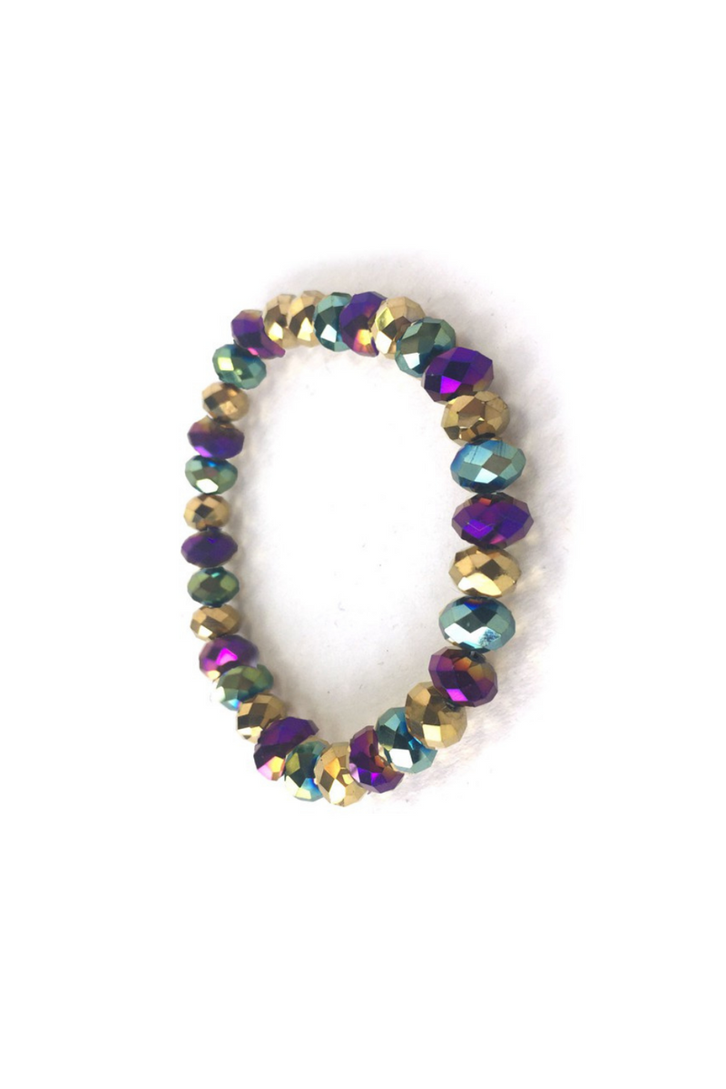 Mardi Gras Stretch Bracelet | Bella Lucca Boutique