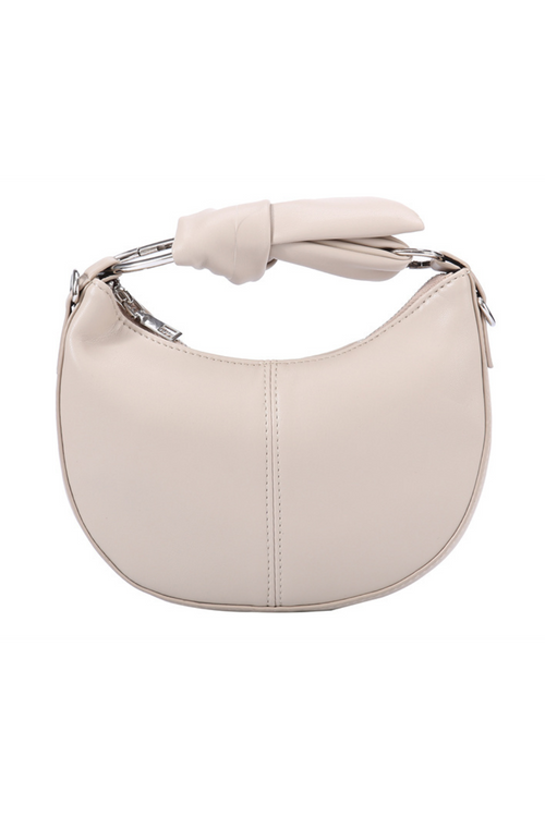 Mini Faux Leather Hobo Taupe | Bella Lucca Boutique