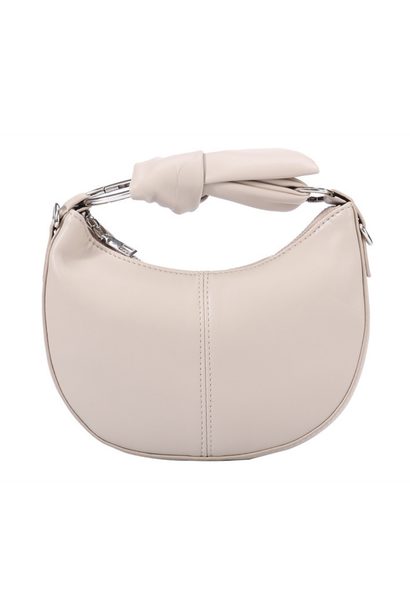 Mini Faux Leather Hobo Taupe | Bella Lucca Boutique