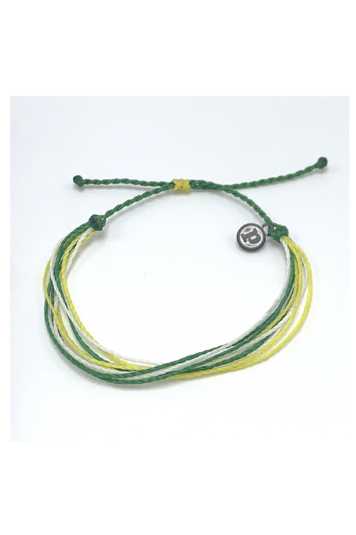 Custom Pura Vida Bracelet Green, Yellow & White | Bella Lucca Boutique