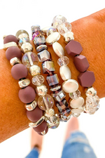 5 Piece Set Bracelet Stack | Bella Lucca Boutique