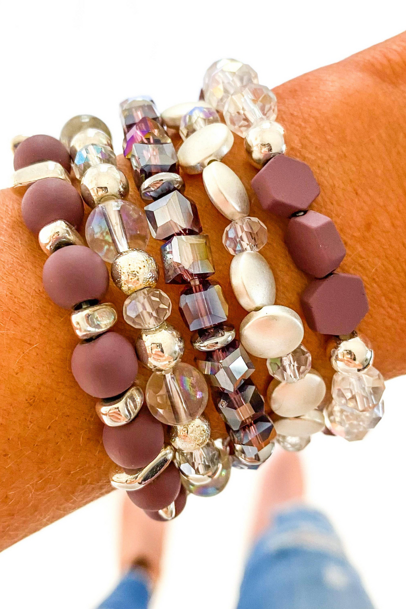 5 Piece Set Bracelet Stack | Bella Lucca Boutique