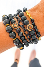 Blacked Out Leopard Bracelet Stack | Bella Lucca Boutique