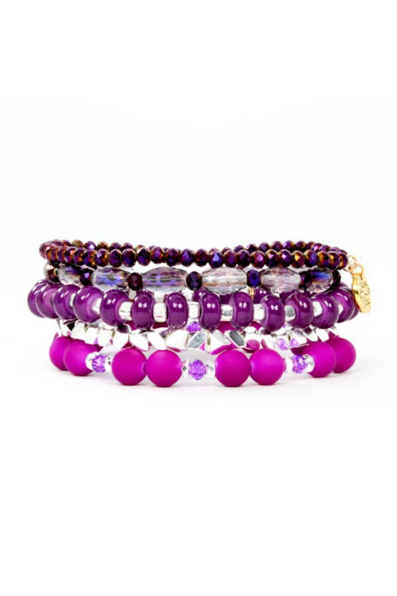 Violet Purple Bracelet Stack | Bella Lucca Boutique