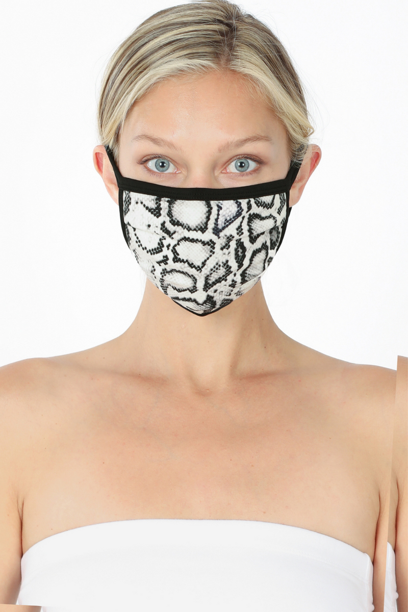 Snake Print Face Mask | Bella Lucca Boutique